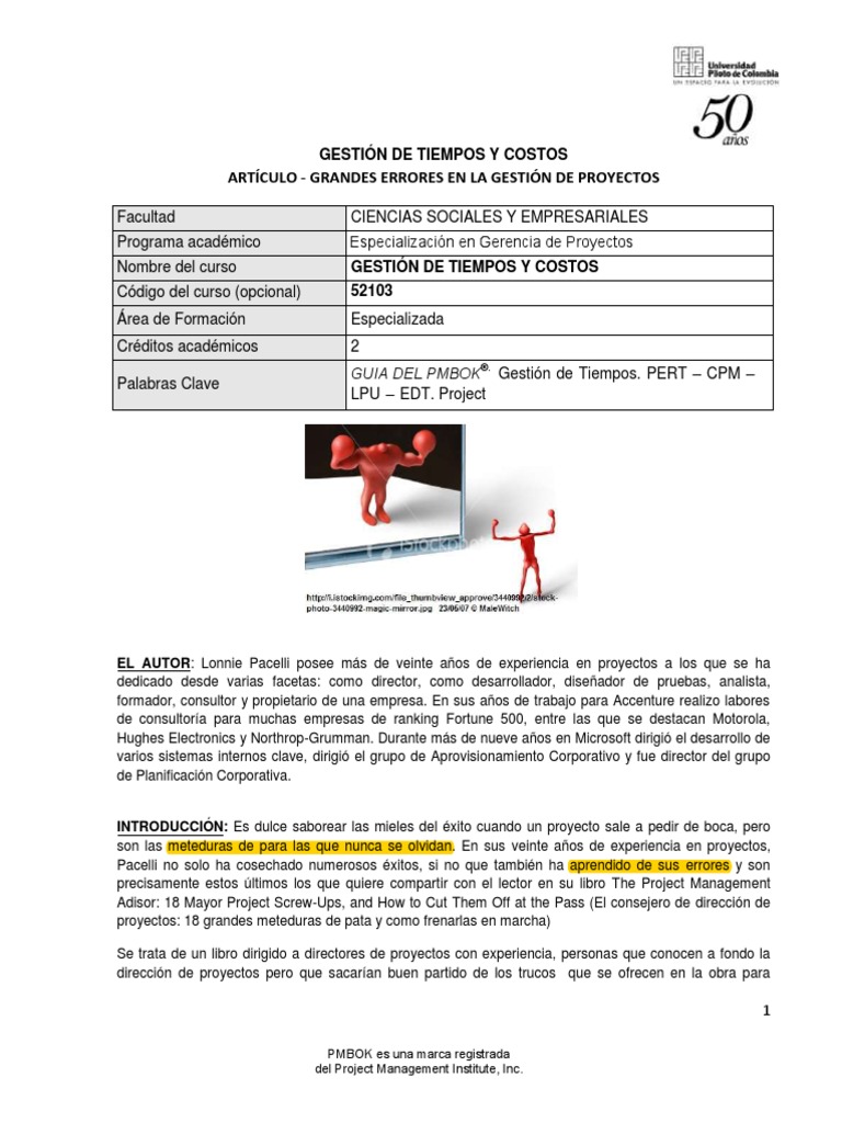 Grandes - Errores - en - La - Gestion - de Proyectos | PDF | Cliente ...