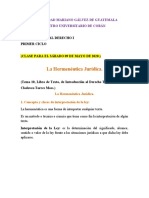 06 La Hermenéutica Jurídica, Introduccion Al Derecho I, 09-05-2020