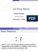 Uniform Plane Waves: Ranga Rodrigo
