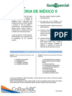 Guía de Estudio Primer Parcial - Historia de México II PDF