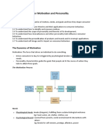 Chapter 3: Consumer Motivation and Personality: Learning Objectives