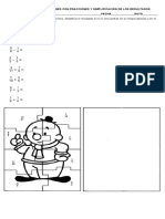 Evaluación de Operaciones Con Fracciones y Simplificación de Los Resultados