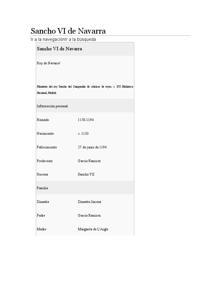 Sancho VI de Navarra PDF