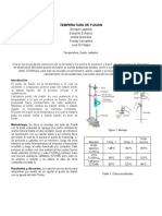 Puntos de fusión sustancias químicas