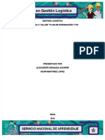 (PDF) Gestion Logistica Evidencia 3 - Taller "Plan de Integración Y Tic - Compress