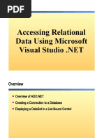 Accessing Relational Data Using Microsoft