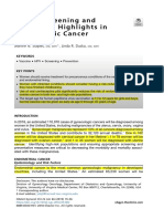 Cancerscreeningand Preventionhighlightsin Gynecologiccancer: Jeanine N. Staples,, Linda R. Duska