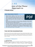 Examination of The Motor System: Approach To Weakness: Key Teaching Points