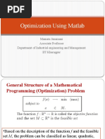 Optimization Using Matlab