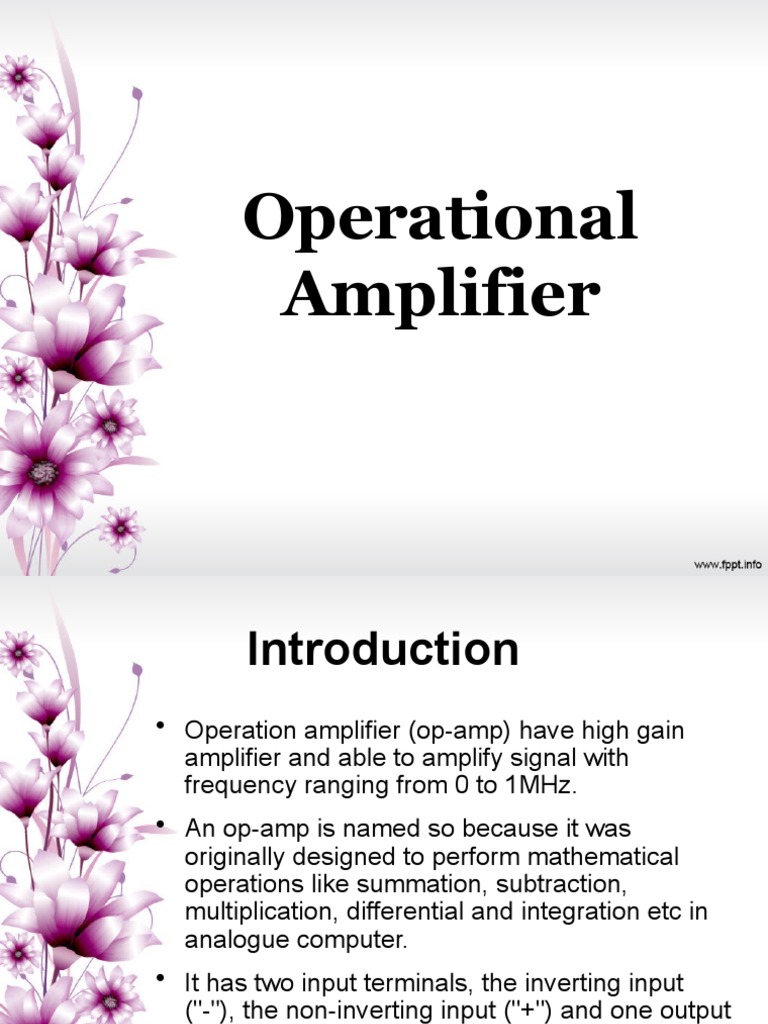Operational Amplifier Circuit Diagram