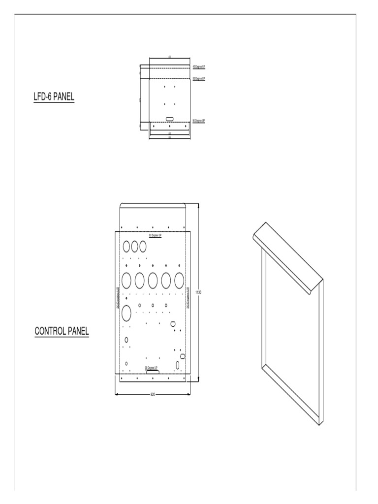 Control Panel Drawing Specifications | PDF