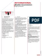 Bladder Accumulators High Pressure: 1. Description