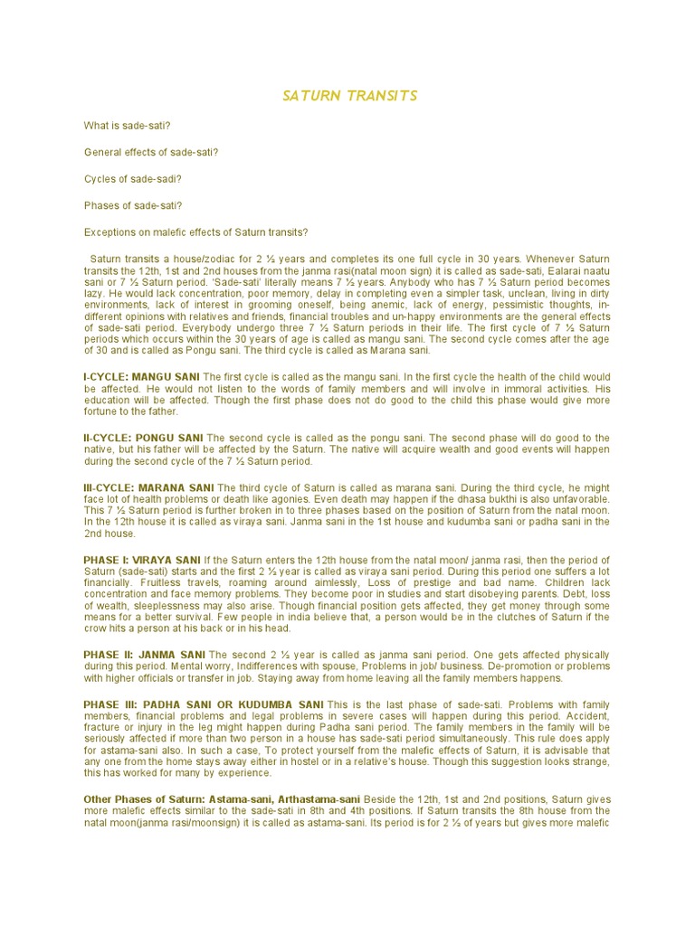 Saturn Transits General Effects Planets In Astrology Popular Psychology
