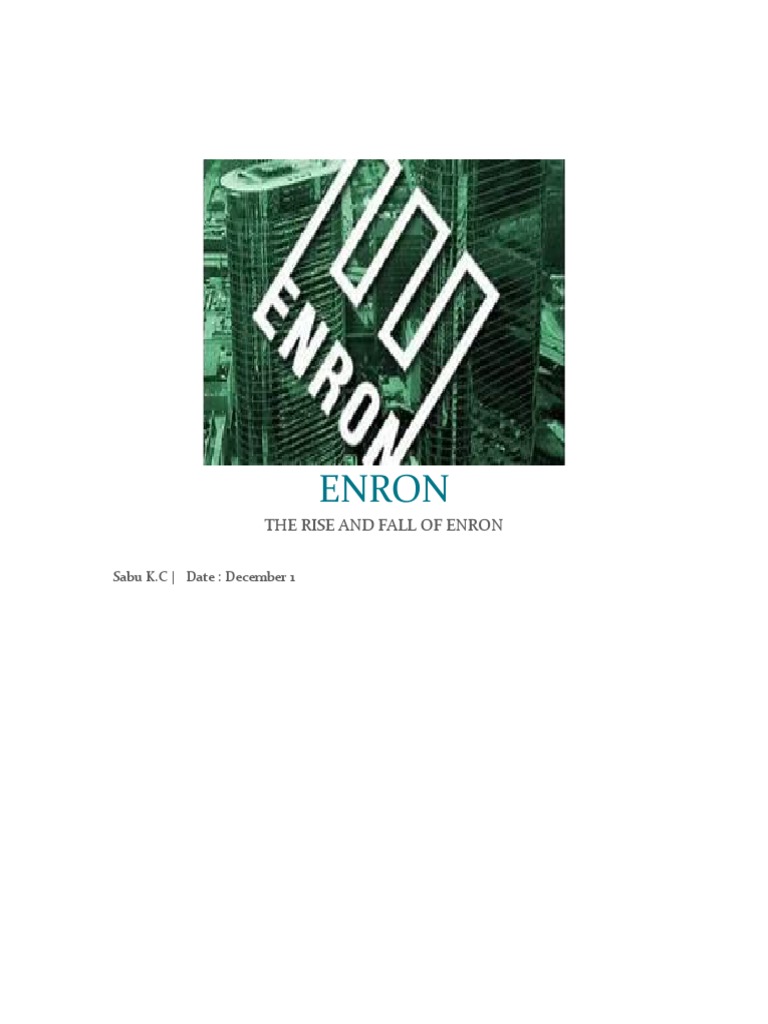 Enron: The Rise and Fall of Enron | PDF | Enron | Companies