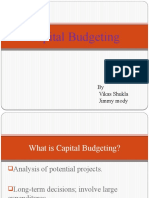 Capital Budgeting: by Vikas Shukla Jimmy Mody