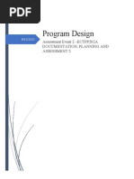 ASS Event 2-Documentation, Planning and Assessment 2