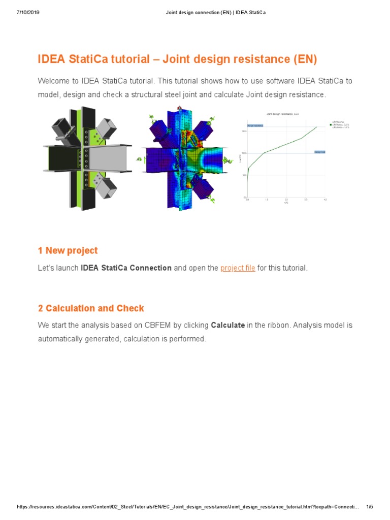 6 - Joint Design Connection (EN) - IDEA StatiCa | PDF | Design ...
