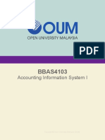 BBAS4103 Accounting Information System I 