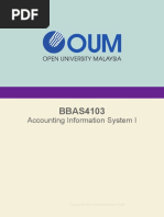 BBAS4103 Accounting Information System I 