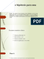Prueba de Hipótesis para Una Varianza