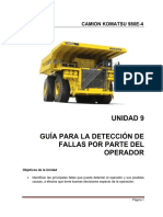 Guía para la detección de fallas por parte del operador en un camión Komatsu 980E-4