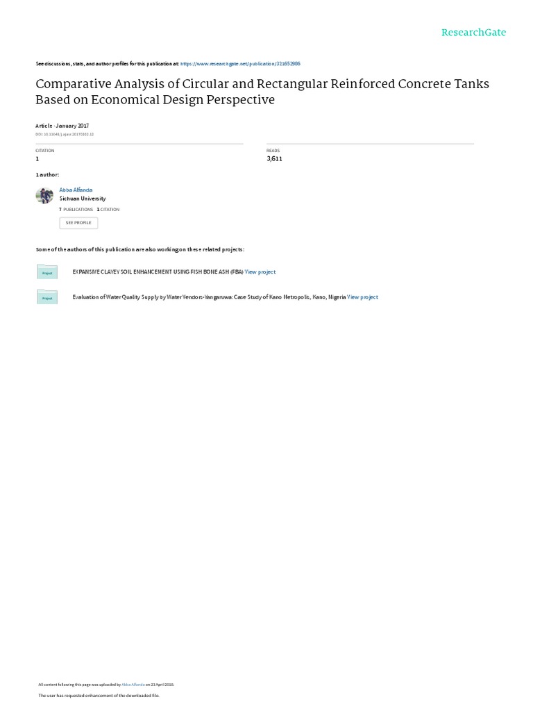 Comparative Analysis of Circular and Rectangular R PDF | PDF ...