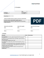 Supplier Audit Checklist Template: 1.process