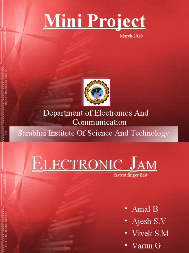 Electronic Jam Project Overview | PDF | Manufactured Goods | Computer ...