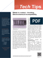 Tech Tips: Metals in Contact - Avoiding Electrochemical Incompatibility