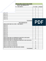 Module Practice Tracker: Basic Mathematics