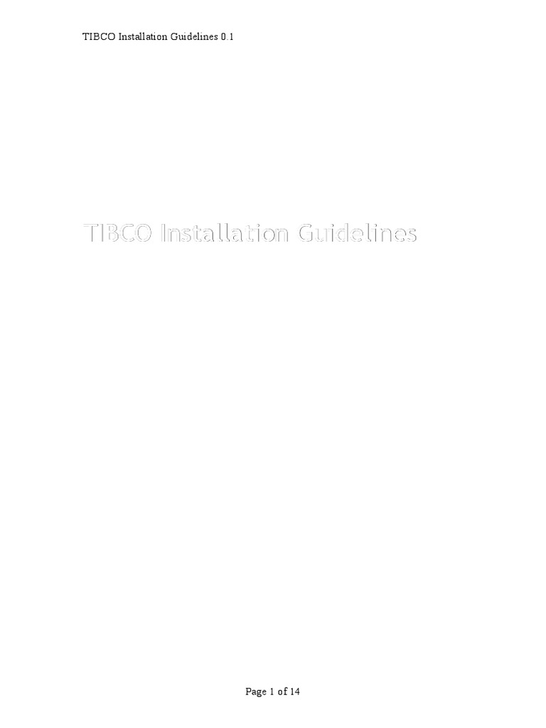 TIBCO Installation with Oracle Setup | PDF | Java (Programming Language ...
