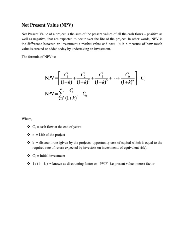 NPV, IRR, and Payback Period Analysis | PDF | Net Present Value ...
