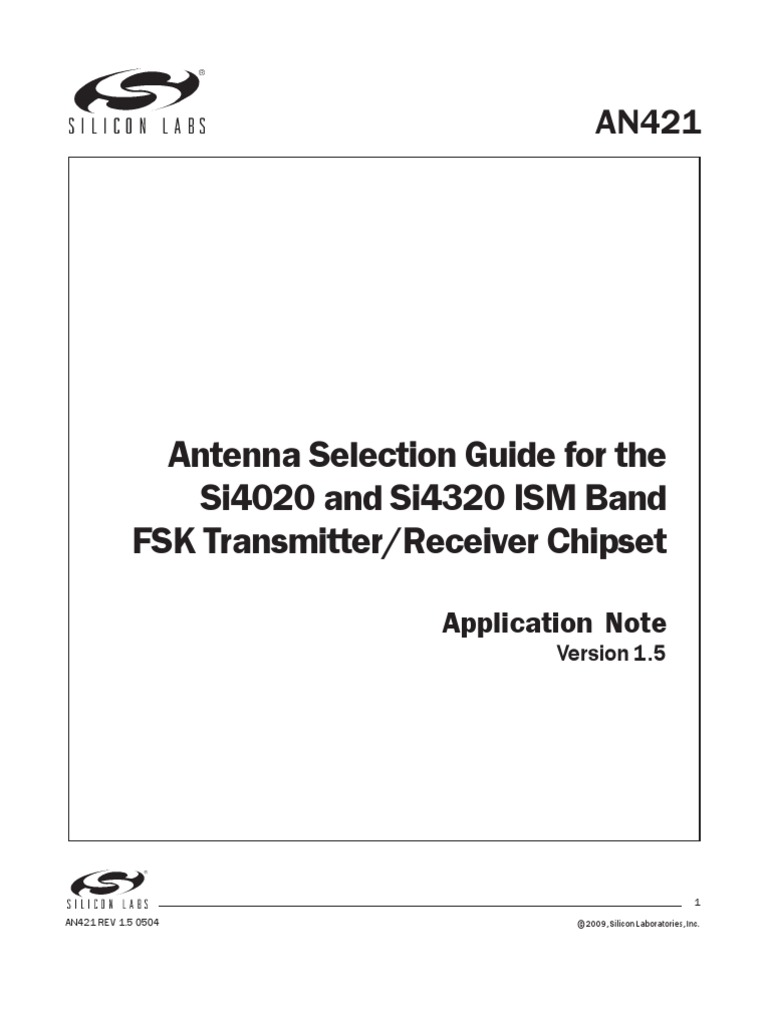 An 421 | PDF | Antenna (Radio) | Broadcast Engineering