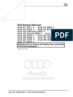 Service: Specifications For Testing The Braking Force (According To German Legislation)