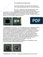 Основные компоненты и их определения