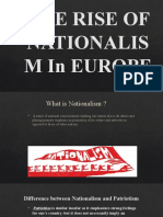 THE RISE OF NATIONALISM IN EUROPE 1