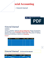 Financial Accounting: Topic - General Journal