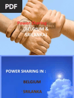 Power Sharing: (Belgium & Srilanka)
