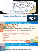 Konsep Dasar Keperawatan Maternitas