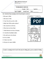 Circle Nouns & Identify Pets in Sentences