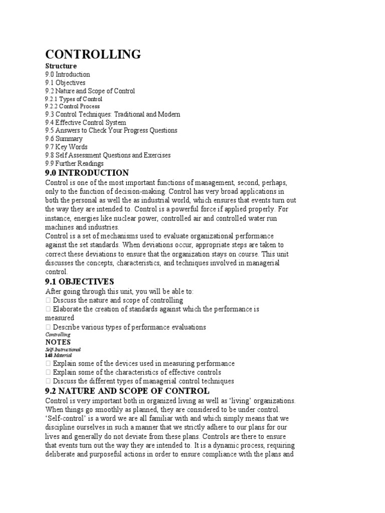 Controlling 25 | PDF | Scope (Computer Science) | Planning