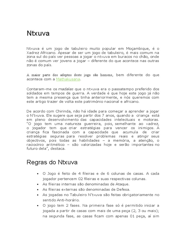 Regras Jogos, PDF, Jogos de tabuleiro tradicionais