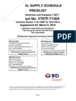 BD Pricing GSA Contract 2008 2012