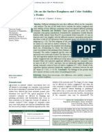 Efficacy of Polishing Kits On The Surface Roughness and Color Stability of Different Composite Resins