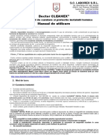 Manual de Utilizare - Doctor CLEANEX