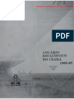 Anuário estatístico do Ceará 1985-87