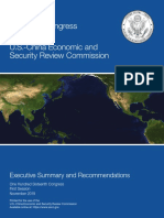 2019 Executive Summary of Annual Report To Congress From US-China Economic and Security Review Commission