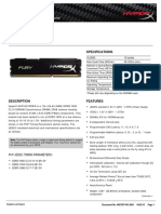 HX316C10FB/8: 8GB 1G X 64-Bit DDR3-1600 CL10 240-Pin DIMM