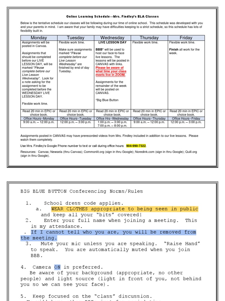 weekly-online-learning-schedule-template