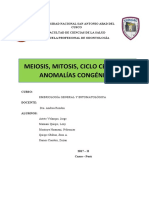 Monografia Anomalias Congenitas y Meiosis Mitosis y Ciclo Celular